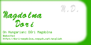 magdolna dori business card